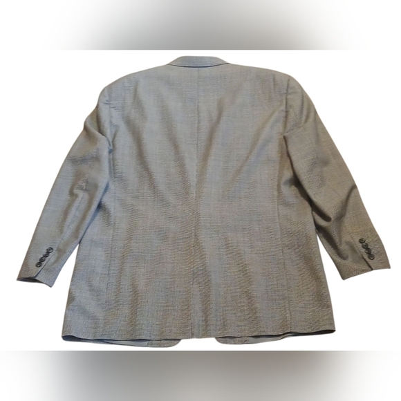 Hart, Schaffner, & Marx - Men's 2 Piece Fine Australian Wool Suit, Black & White - Picture 5 of 12